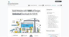 Desktop Screenshot of dreamtemplate.com